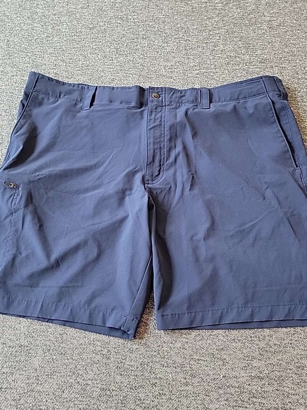 Callaway Golf Shorts Men's 42 Blue Opti Dri Stretch Flat Front Chino Performance
